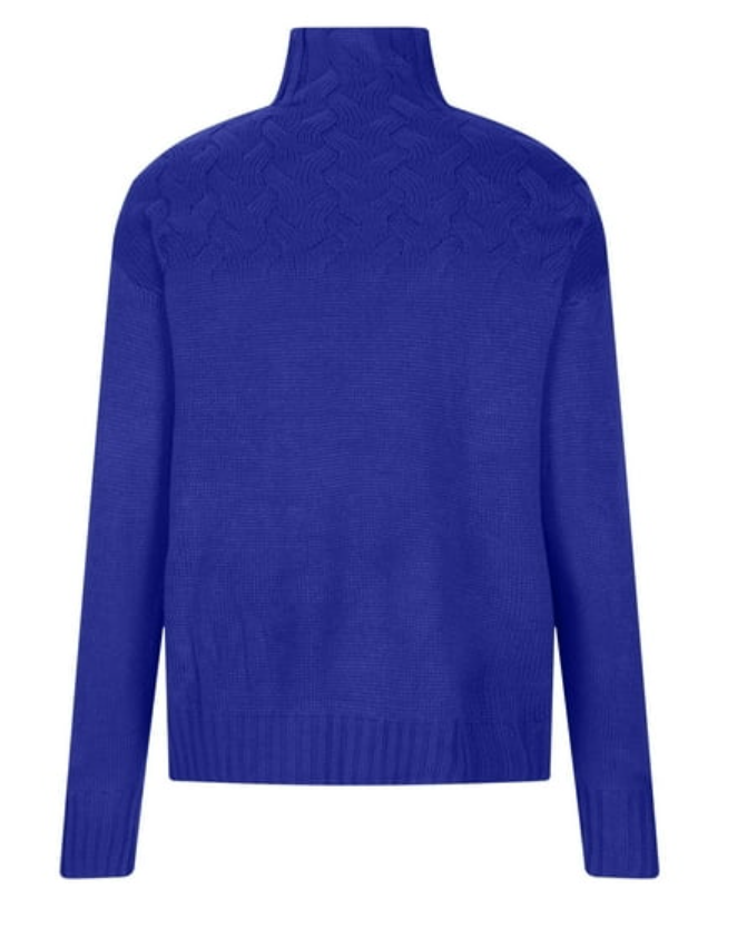 High-Neck Knit Turtleneck Jumper for Women