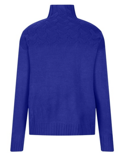 High-Neck Knit Turtleneck Jumper for Women