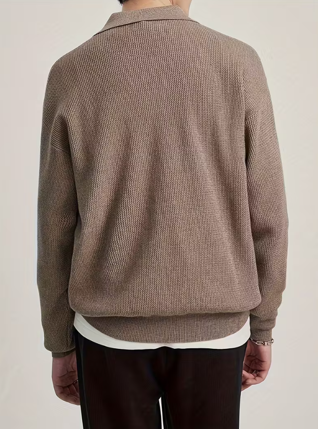 Knit Polo Sweater for Men