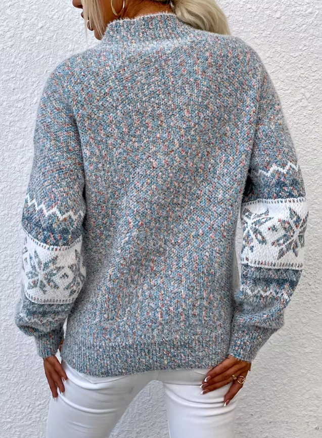 Snowflake Knit Sweater for Women